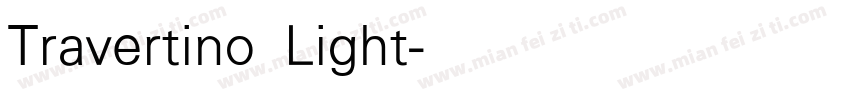 Travertino Light字体转换